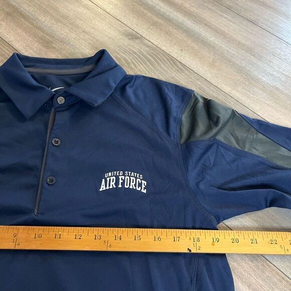 Nike Dri-Fit‎ Air Force Athletic Polo Men Small Bin M-28 - Picture 5 of 6